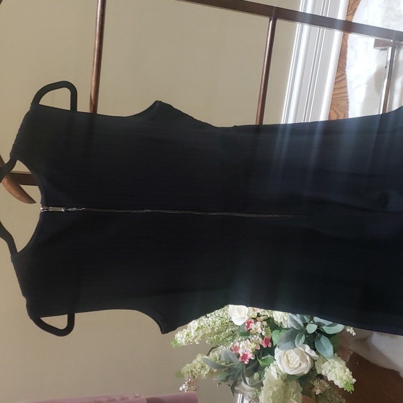 NWOT TED BAKER SLEEVES KNIT MINI DRESS FIT&FLARE BLACK PLEATED BAILEEY SIZE 16 - Picture 8 of 14